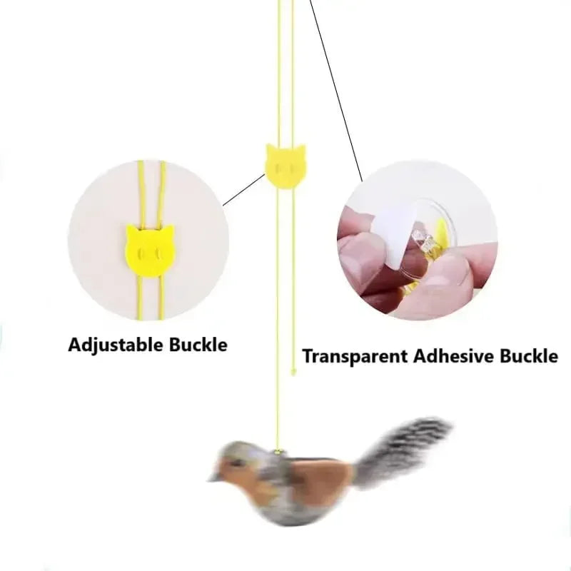 Interactive Chirping Bird Cat Toy