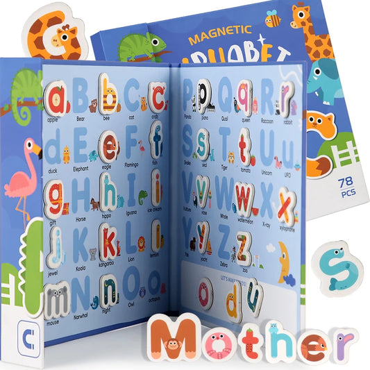 Montessori Busy Quiet Magnetic Letters English Book