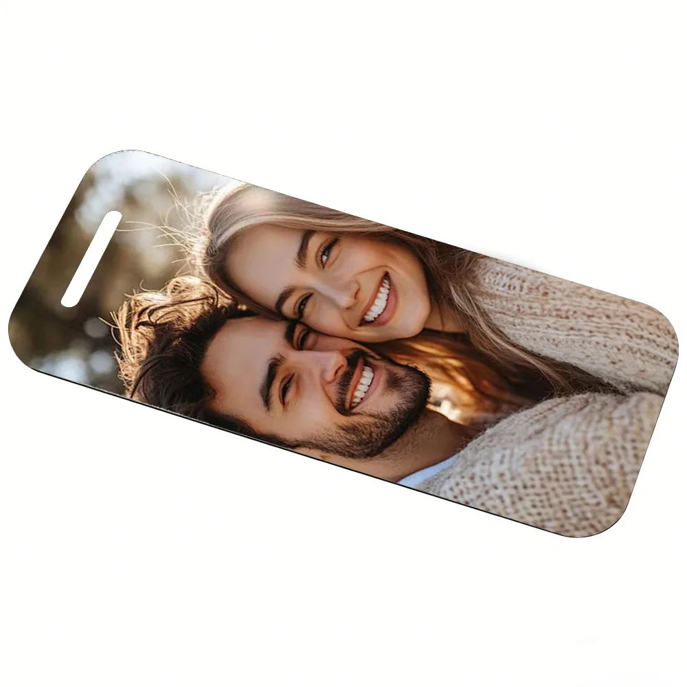 Custom Photo Double-Sided Alloy Luggage Tag
