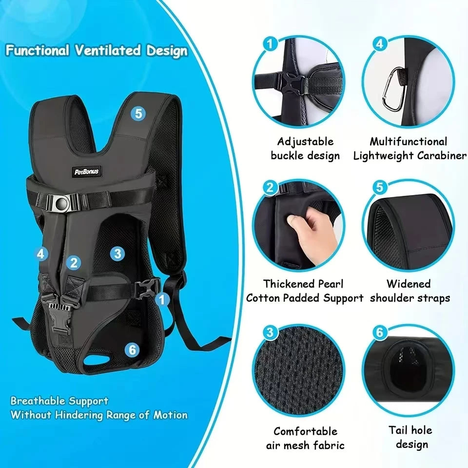 Pet Front Dog Carrier Backpack