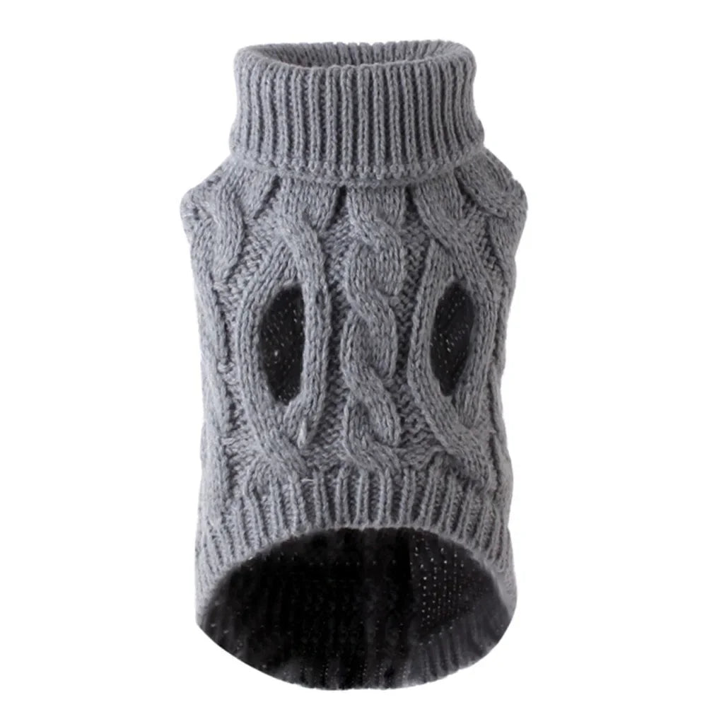 Warm Knitted Pet Jumper for Small and Medium Dogs