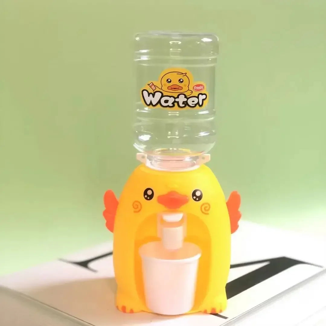 Cartoon Mini Water Cooler with Cup & Bottle