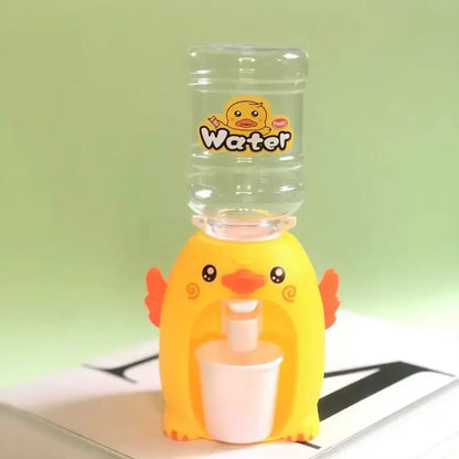 Cartoon Mini Water Cooler with Cup & Bottle