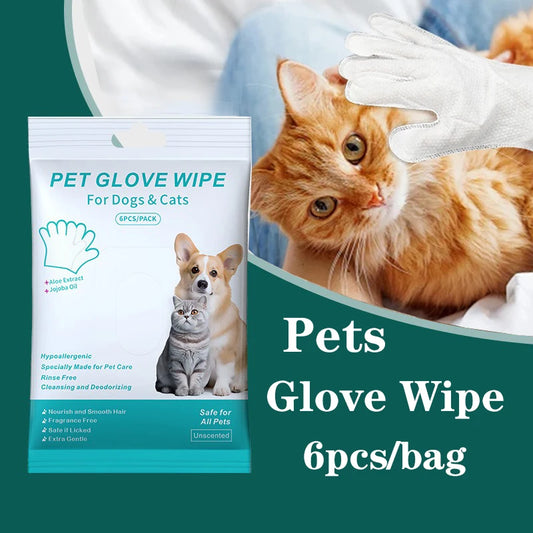 Pet Grooming Cleaning Glove Wipes