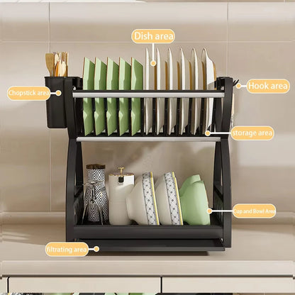 Double-Layer Dish Drying Rack