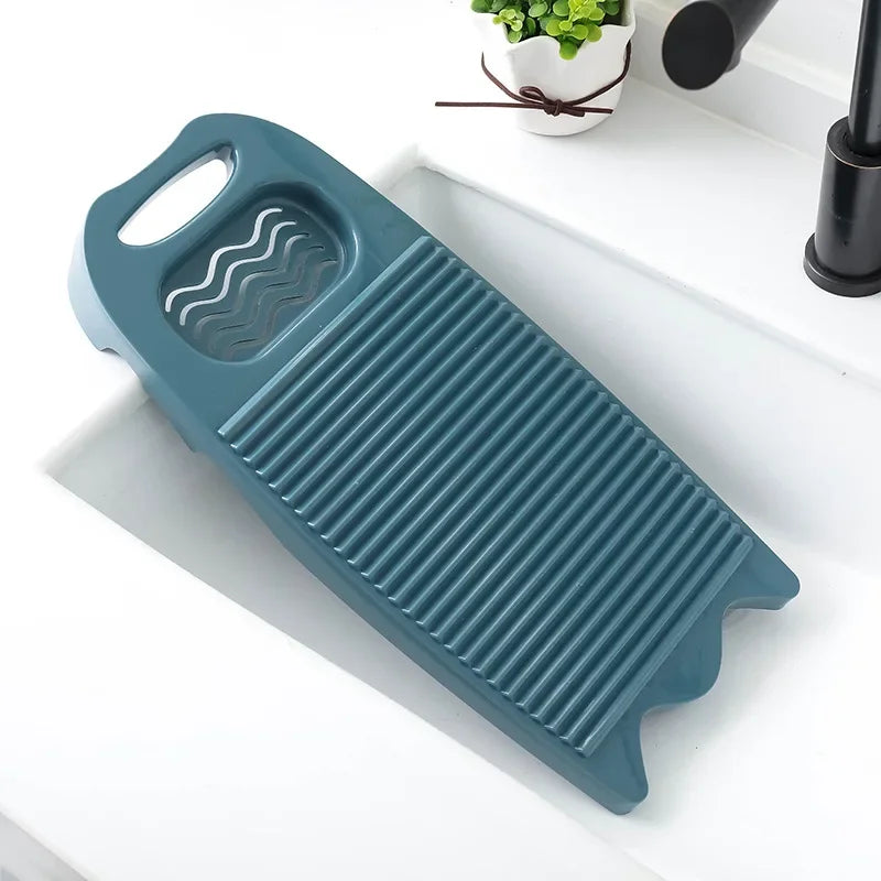 Thickened Hand Wash Laundry Washboard with Soap Holder