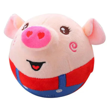 Interactive Bouncing Plush Dog Toy