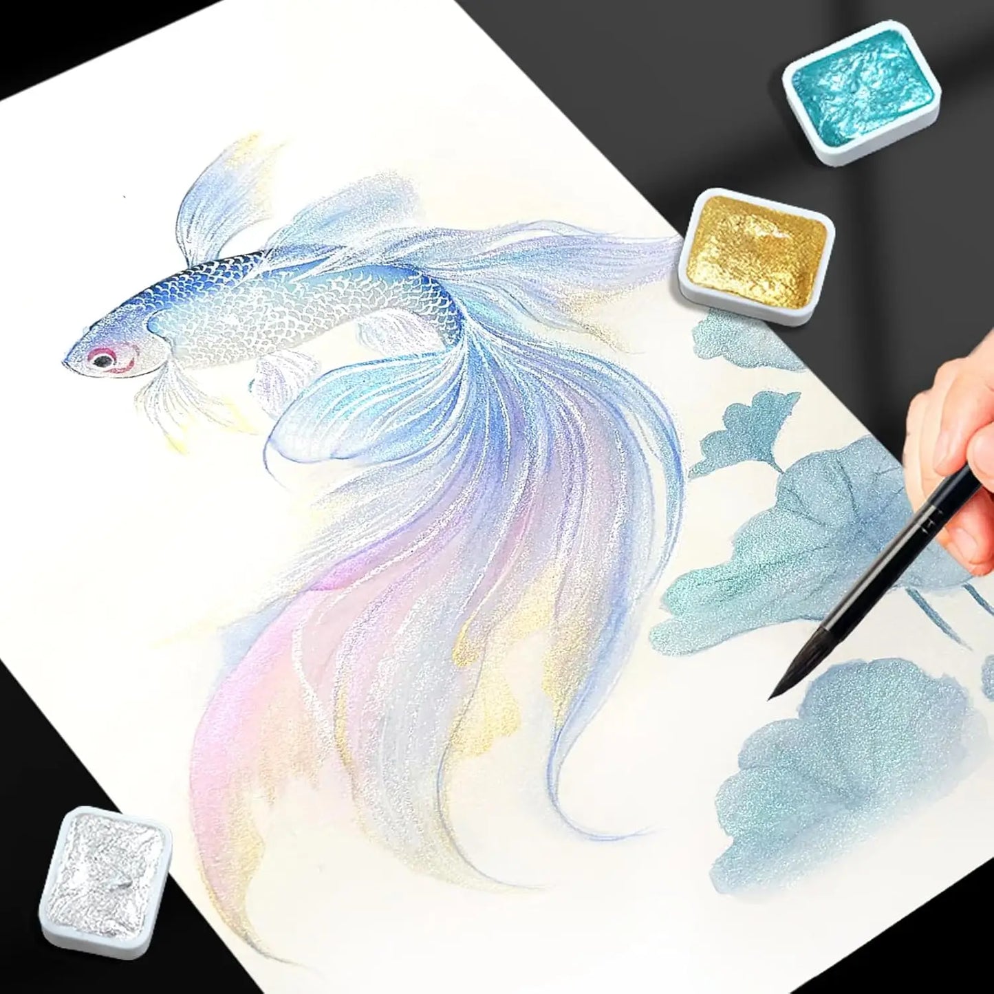 Metallic Watercolour Paint Set