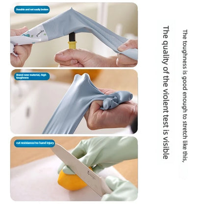 Long Sleeve Waterproof PVC Cleaning Gloves