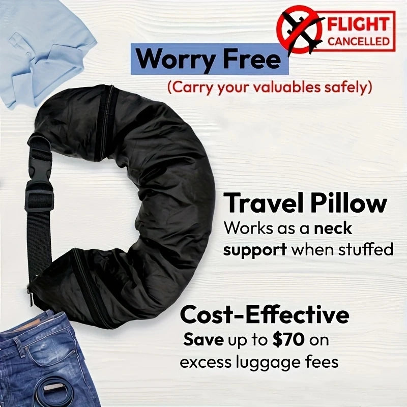 Travel Neck Pillow Storage Bag