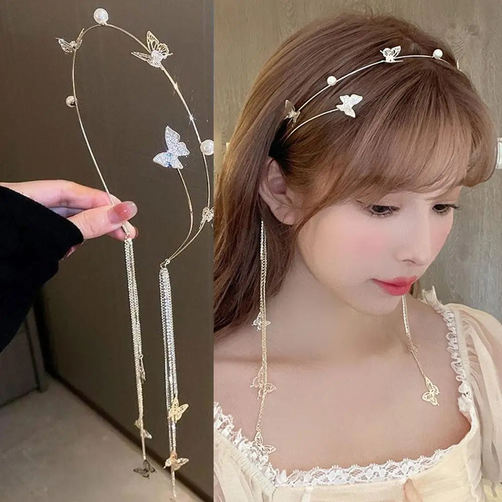 Rhinestone Butterfly Crystal Headband