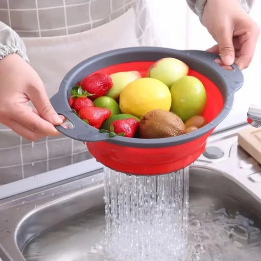 Foldable Fruit & Vegetable Drain Basket