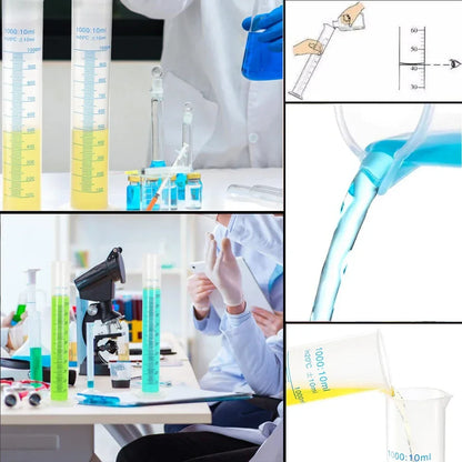 Plastic Graduated Measuring Cylinder with Hexagonal Base
