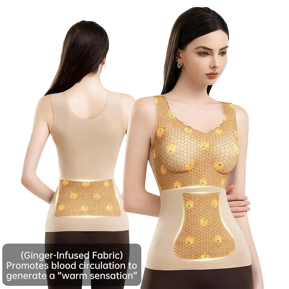 No-Bra Needed Heated Style Thermal Camisole