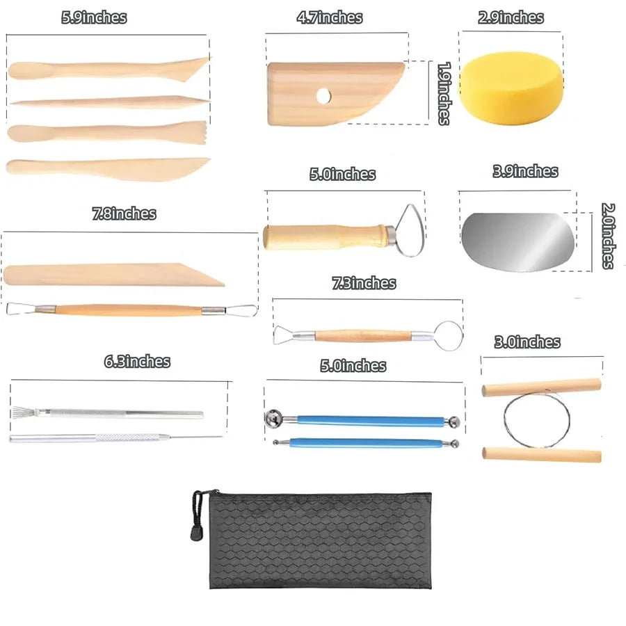 Pottery Sculpting Tools Set