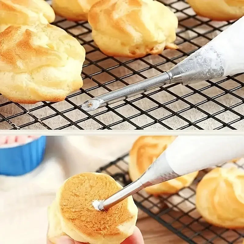 Professional Cake Decorating & Cream Filling Piping Tips Set
