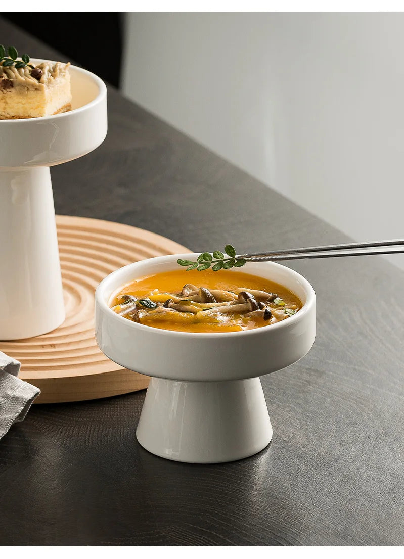 Ceramic Pedestal Serving Bowl