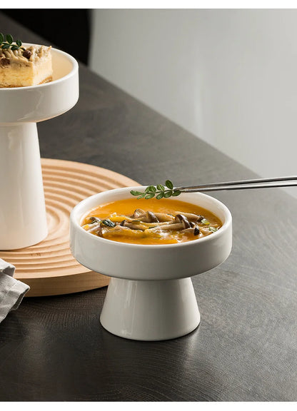 Ceramic Pedestal Serving Bowl