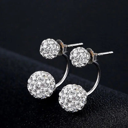 Crystal Ball Stud Earrings