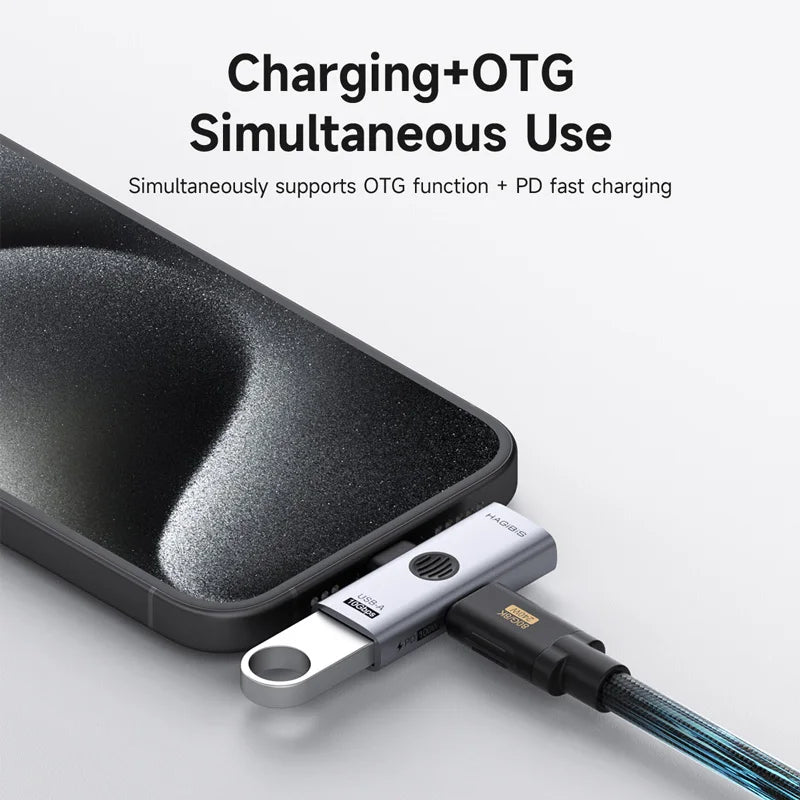 Hagibis Dual USB-C Splitter Adapter with 100W PD Charging
