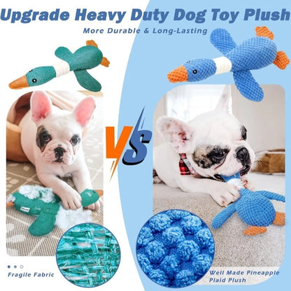 Plush Goose Squeaky Dog Toy