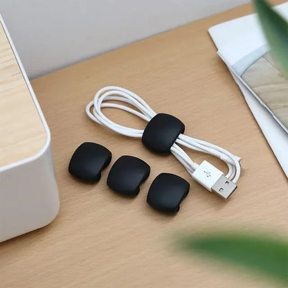Self-Adhesive Cable Management Clips for Desk, Home & Office