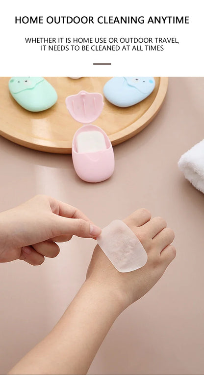 Travel Soap Sheets with Portable Storage Case