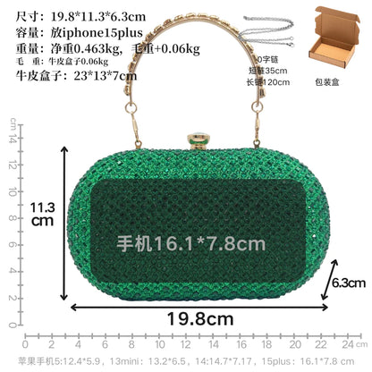 Luxury Rhinestone Evening Clutch Bag