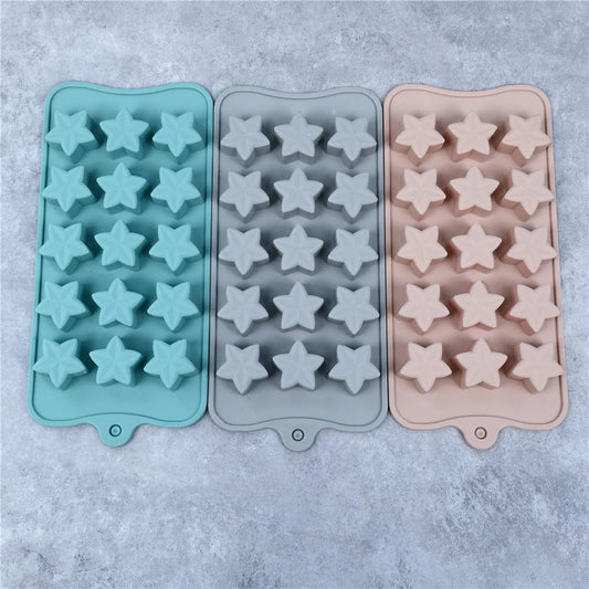 Silicone Five-Pointed Star Chocolate & Ice Cube Mold