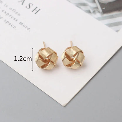 Metal Stud Earrings