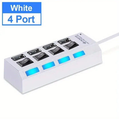 USB 2.0 Multi-Port Hub with Switches