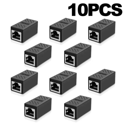 RJ45 Female to Female Ethernet Connector for Cat5e, Cat6 & Cat7 LAN Cables