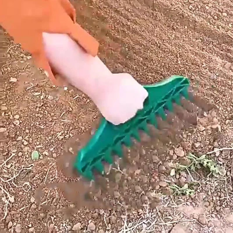 12-Hole Garden Seeder & Hand Dibbler Tool