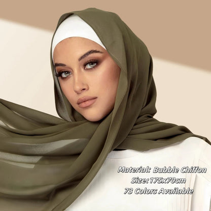 Malaysian Pearl Chiffon Hijab Scarf