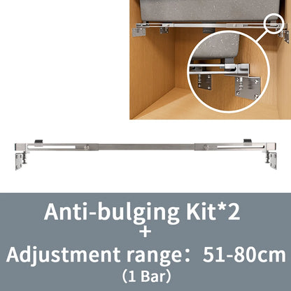 Adjustable Stainless Steel Undermount Sink Support Bar (1 Piece)