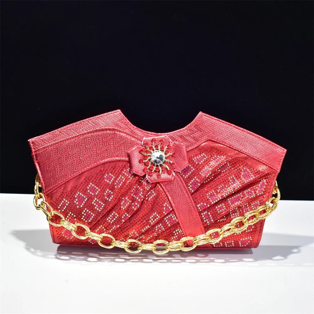 Luxury Rhinestone Evening Clutch Bag