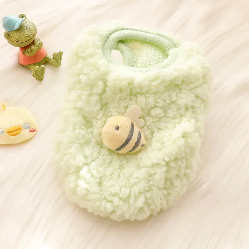 Warm Fleece Pet Clothes for Puppies & Kittens