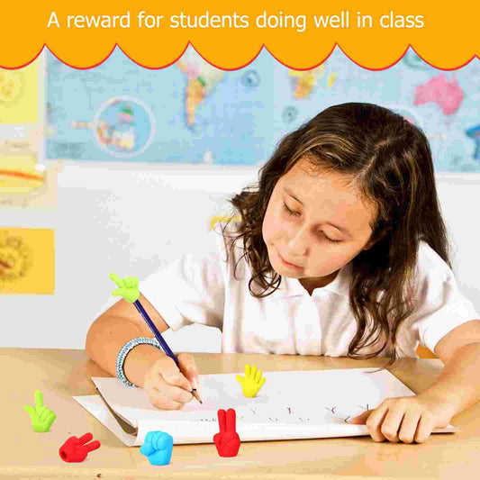 Cute Pencil Cap Eraser Set