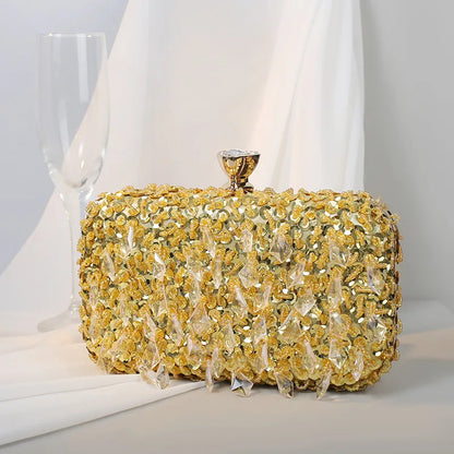 Handmade Beaded Evening Clutch Bag