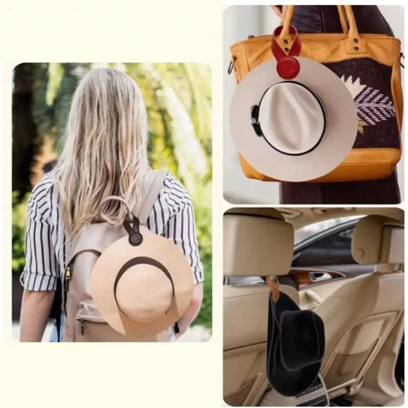 Magnetic Leather Hat & Bag Clip