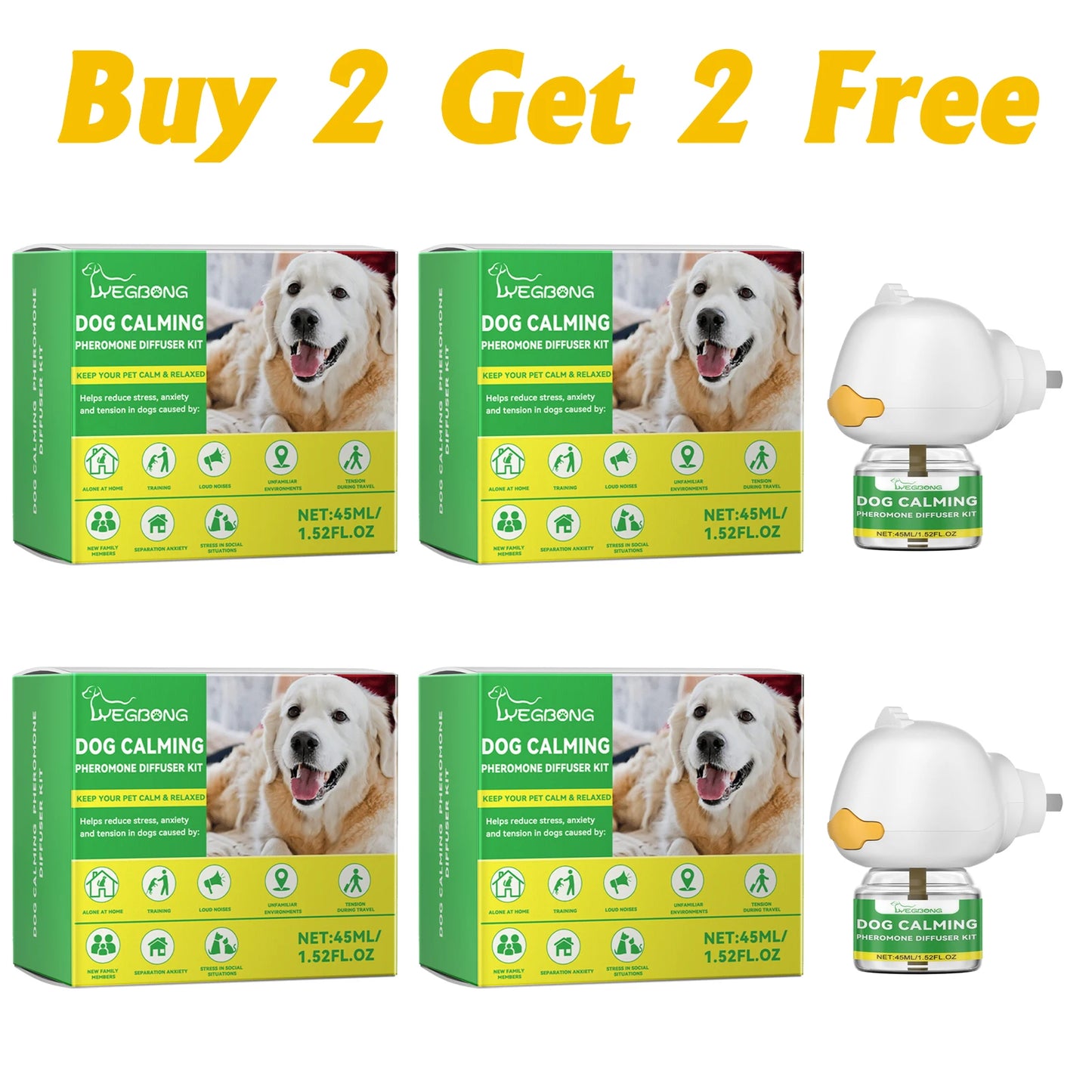 Dog Calming Diffuser Kit – Relaxing Pet Anxiety Relief Set