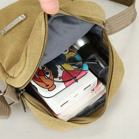 Men’s Casual Canvas Crossbody Shoulder Bag