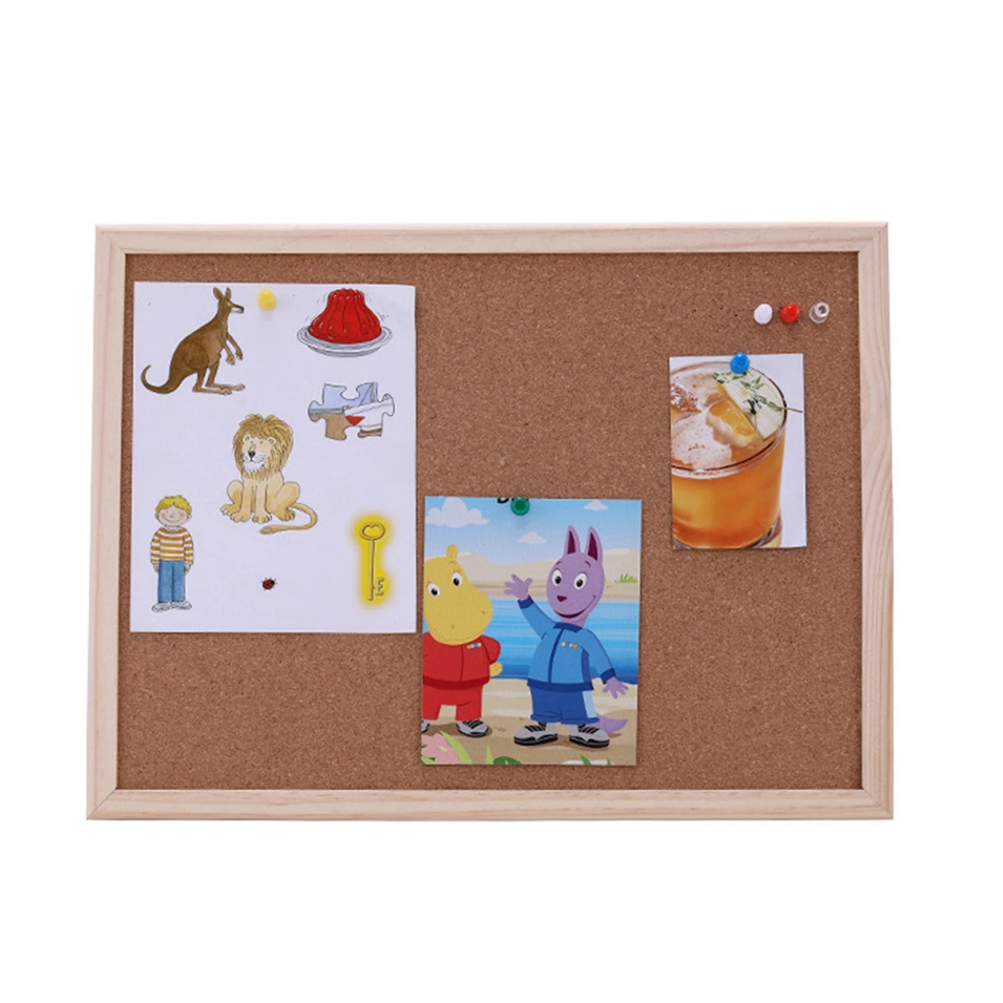 Wooden Cork Memo Board