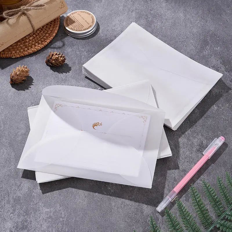 Semi-Transparent Vellum Paper Envelopes