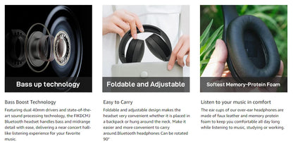 Wireless Bluetooth Over-Ear Headphones
