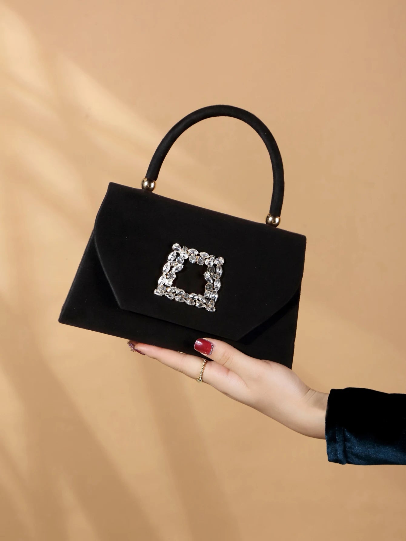 Velvet Evening Clutch Handbag