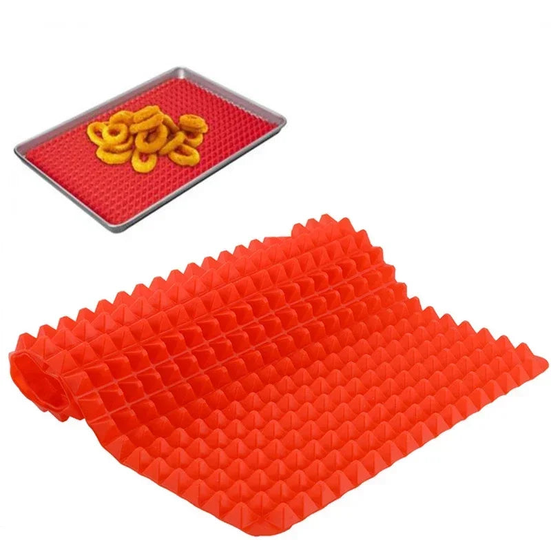 Silicone Pyramid Baking Mat for Oven, BBQ & Pizza