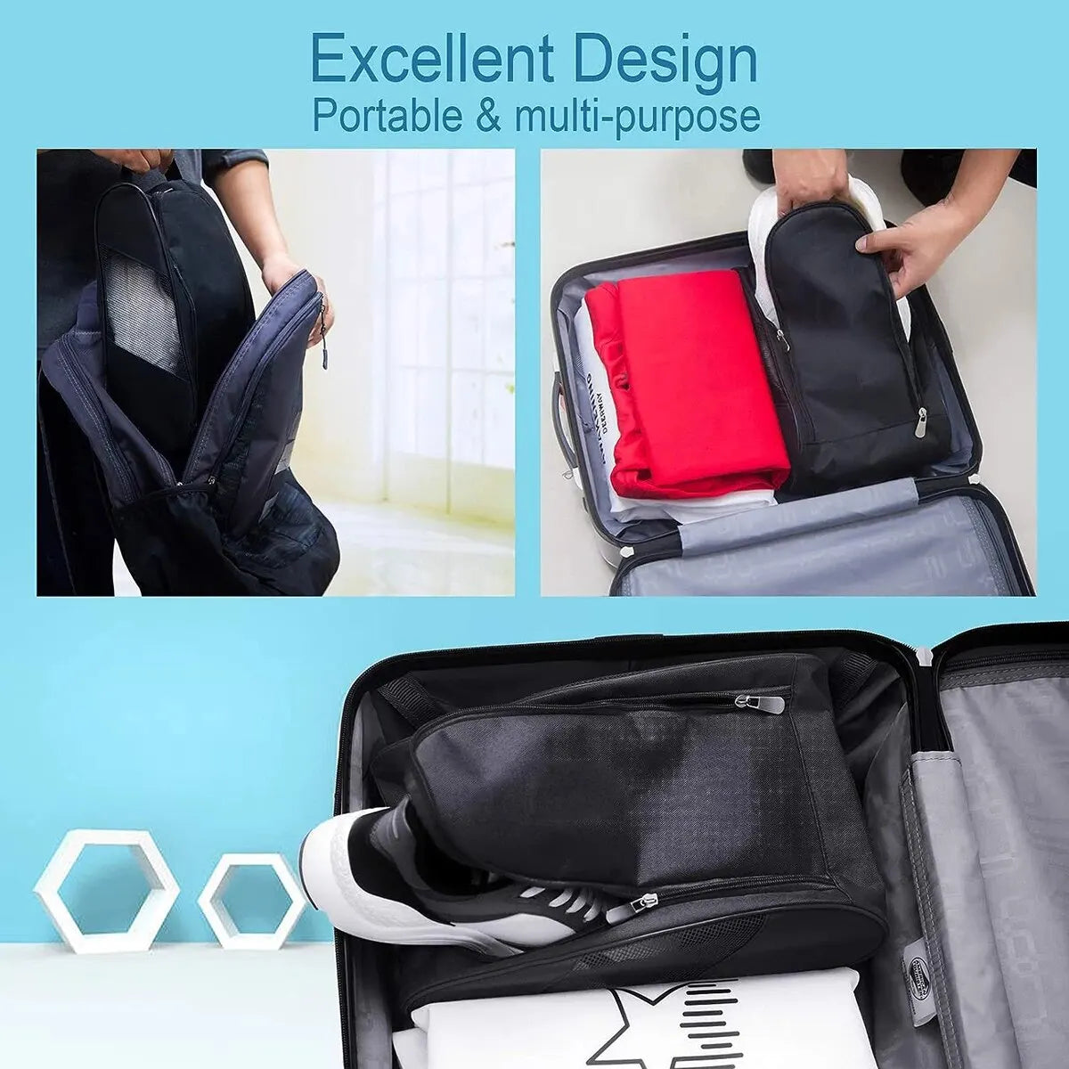 Portable Sports Shoe Travel Bag