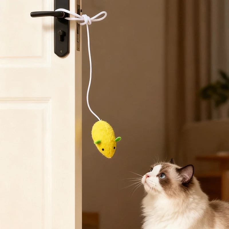 Hanging Cat Mouse Toy