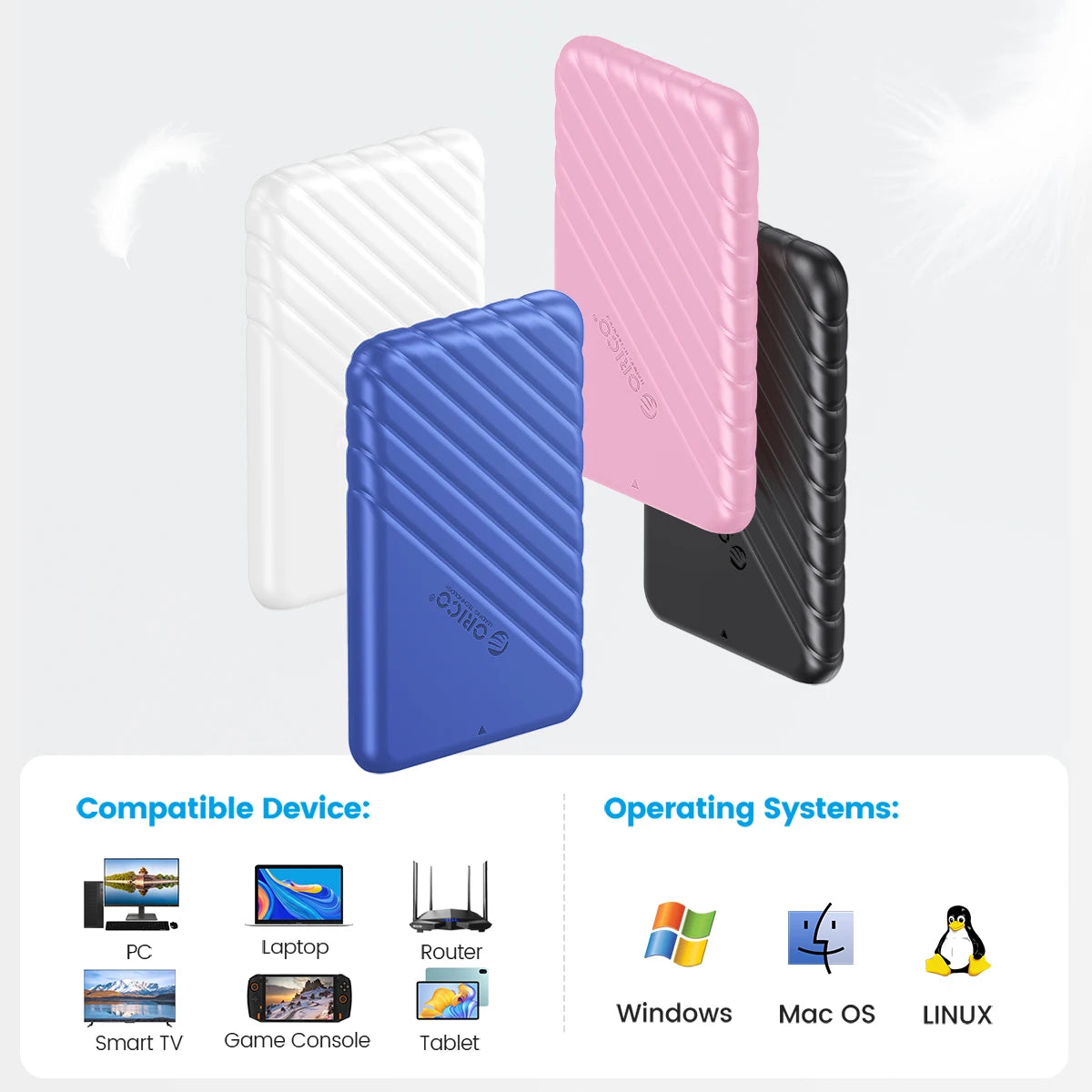 ORICO MicroB USB3.0 2.5" External Storage Hard Drive